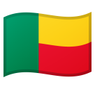Flag: Benin as drawn by Google in Android 9.0