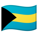 Flag: Bahamas as drawn by Google in Android 9.0
