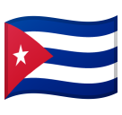 Flag: Cuba as drawn by Google in Android 9.0
