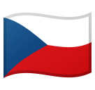 Flag: Czechia as drawn by Google in Android 9.0