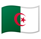 Flag: Algeria as drawn by Google in Android 9.0