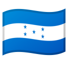 Flag: Honduras as drawn by Google in Android 9.0
