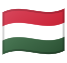 Flag: Hungary as drawn by Google in Android 9.0