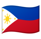 Flag: Philippines as drawn by Google in Android 9.0