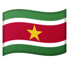 Flag: Suriname as drawn by Google in Android 9.0