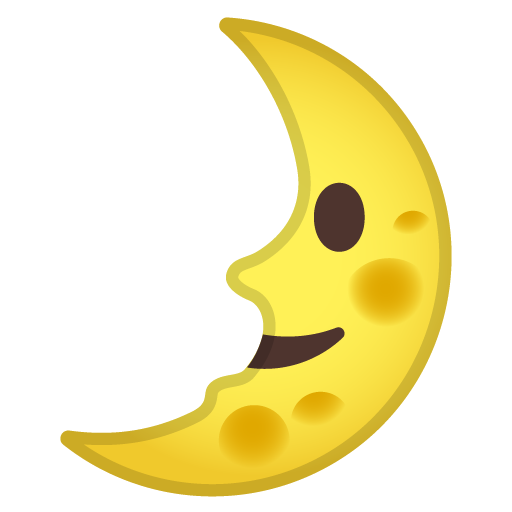 First Quarter Moon Face, the design in this release