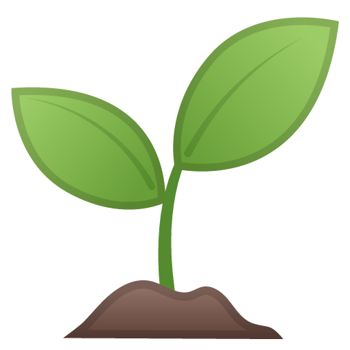 Seedling as drawn by Google in Android 9.0