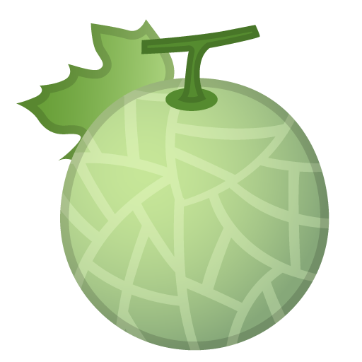 Melon as drawn by Google in Android 9.0