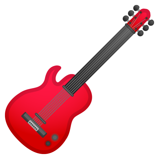 Guitar as drawn by Google in Android 9.0