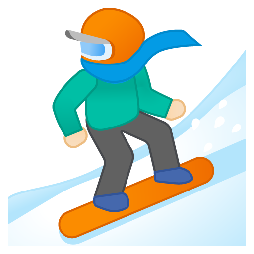 Snowboarder: Light Skin Tone, the previous design