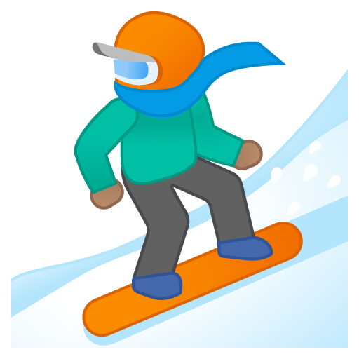Snowboarder: Medium Skin Tone, the previous design