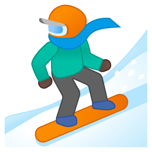 Snowboarder: Dark Skin Tone, the previous design