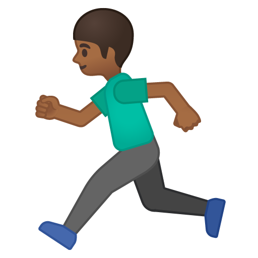 Person Running: Medium-Dark Skin Tone, the previous design