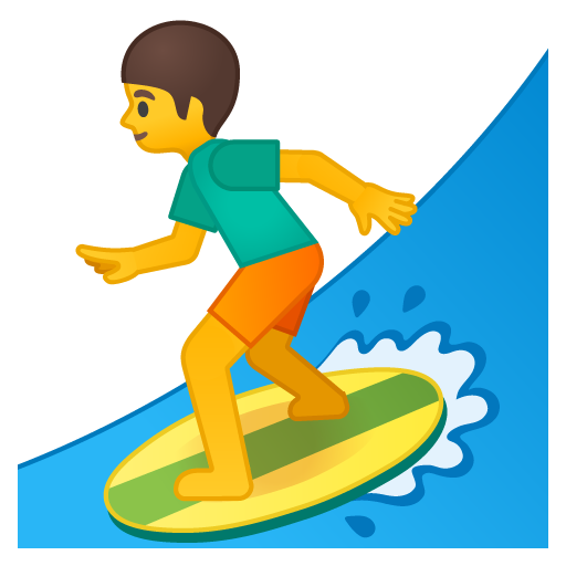 Person Surfing, the previous design