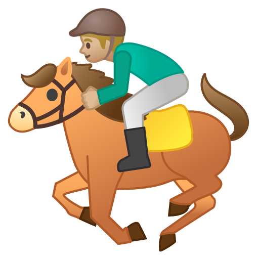 Horse Racing: Medium-Light Skin Tone, the previous design