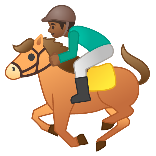 Horse Racing: Medium-Dark Skin Tone, the previous design