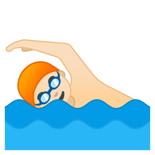 Person Swimming: Light Skin Tone, the previous design