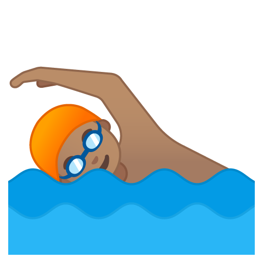 Person Swimming: Medium Skin Tone, the previous design