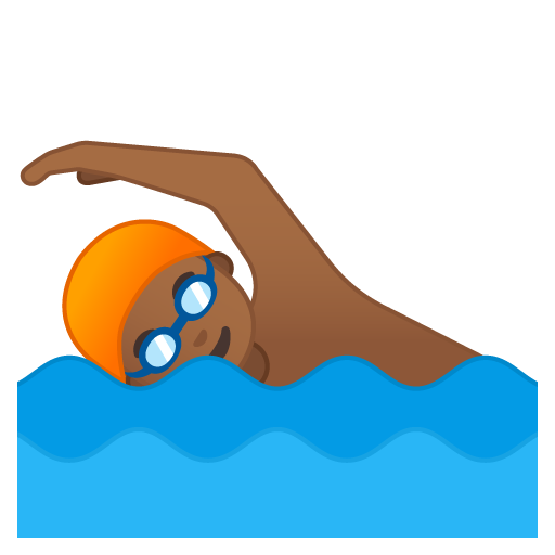 Person Swimming: Medium-Dark Skin Tone, the previous design