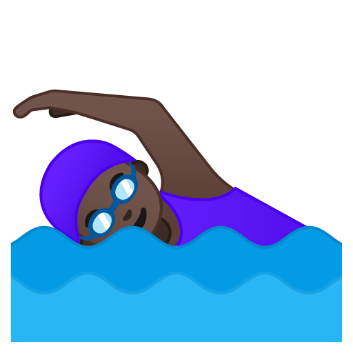 Woman Swimming: Dark Skin Tone, the previous design