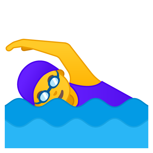 Woman Swimming, the previous design