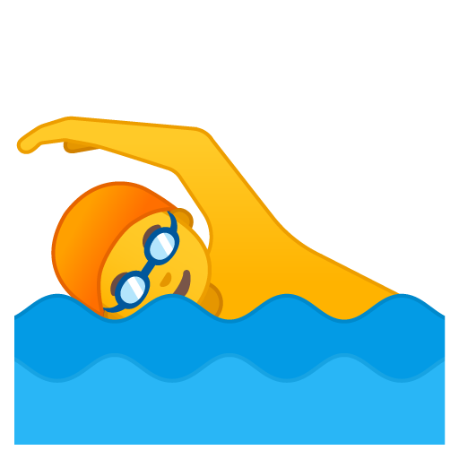Man Swimming, the previous design