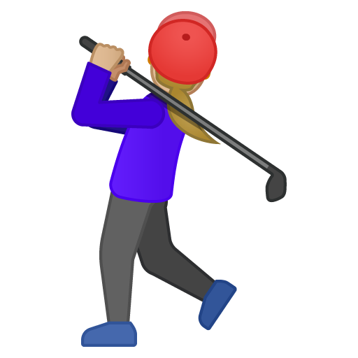 Woman Golfing: Medium-Light Skin Tone, the previous design