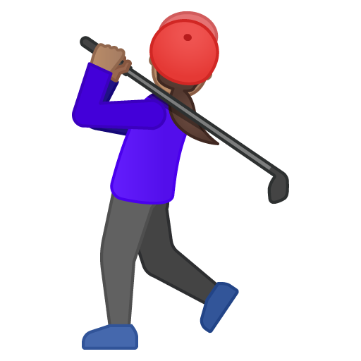 Woman Golfing: Medium Skin Tone, the previous design