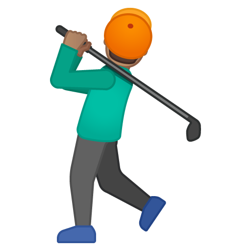 Person Golfing: Medium Skin Tone, the previous design