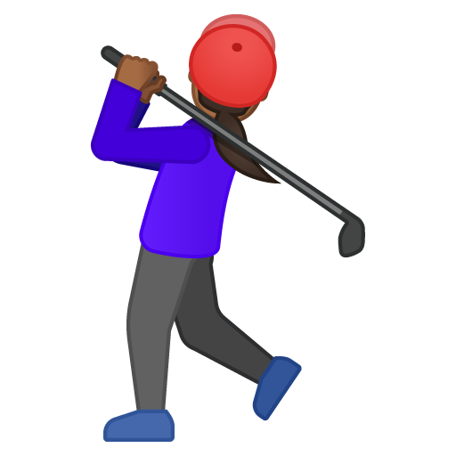 Woman Golfing: Medium-Dark Skin Tone, the previous design
