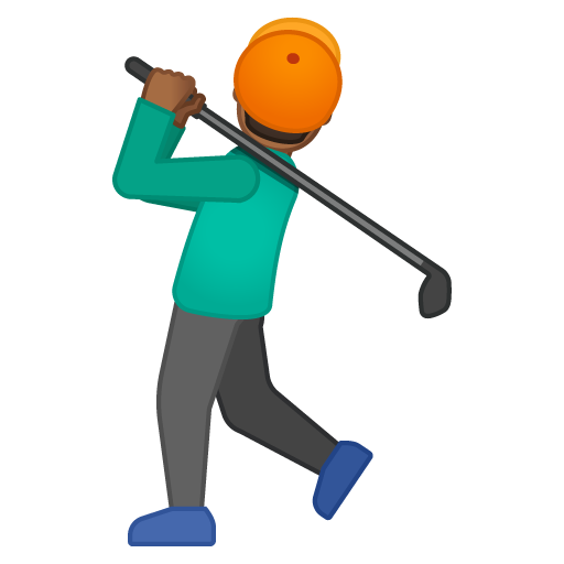 Person Golfing: Medium-Dark Skin Tone, the previous design