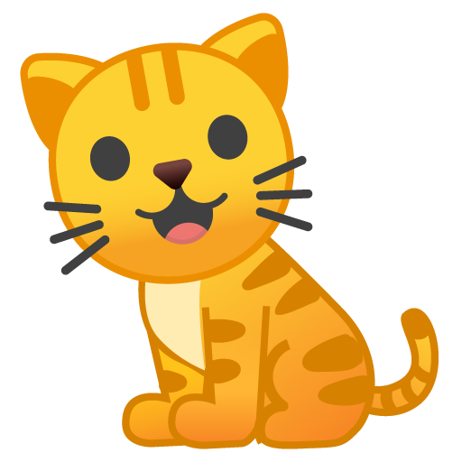 Cat as drawn by Google in Android 9.0