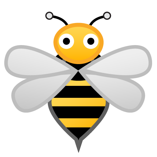 Honeybee as drawn by Google in Android 9.0