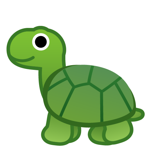 Schildkröte as drawn by Google in Android 9.0