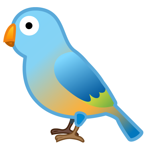 Bird as drawn by Google in Android 9.0