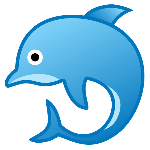 Delfin as drawn by Google in Android 9.0