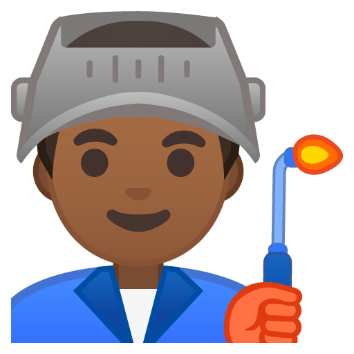 Man Factory Worker: Medium-Dark Skin Tone, the previous design