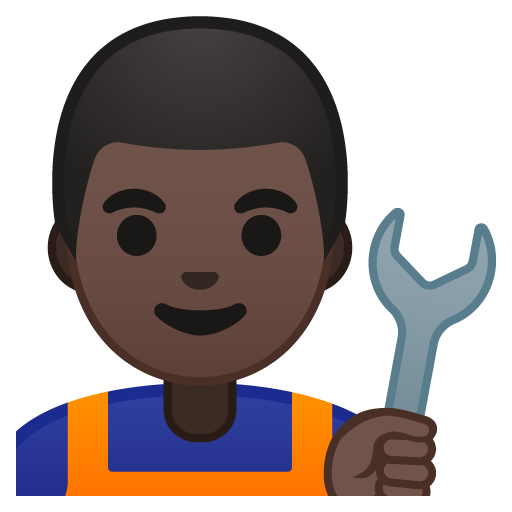 Man Mechanic: Dark Skin Tone, the previous design