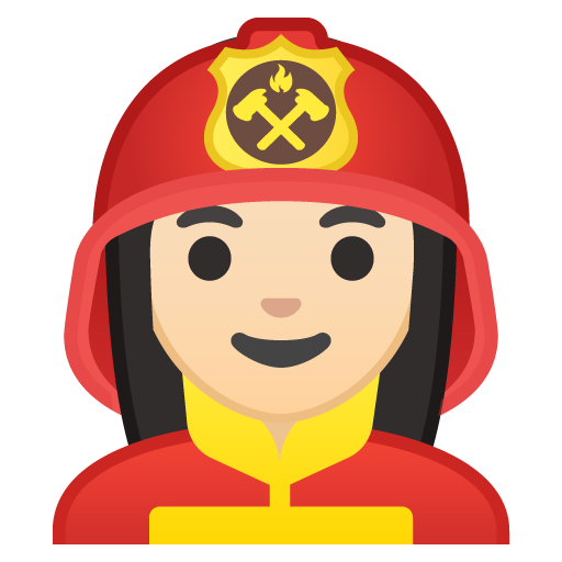 Woman Firefighter: Light Skin Tone, the previous design