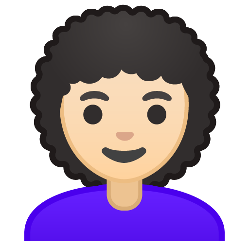 Woman: Light Skin Tone, Curly Hair, the design in this release