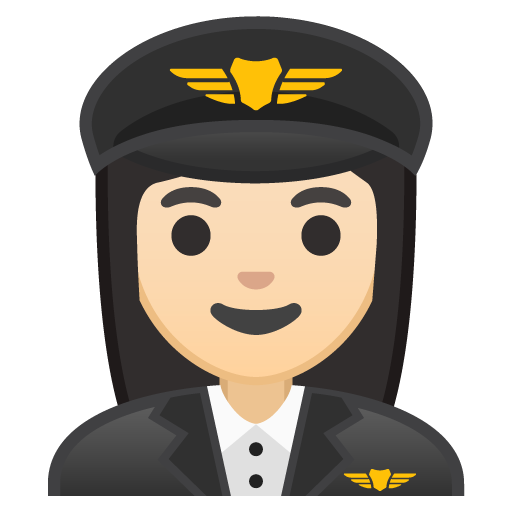 Woman Pilot: Light Skin Tone, the previous design