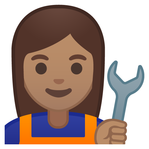 Woman Mechanic: Medium Skin Tone, the previous design