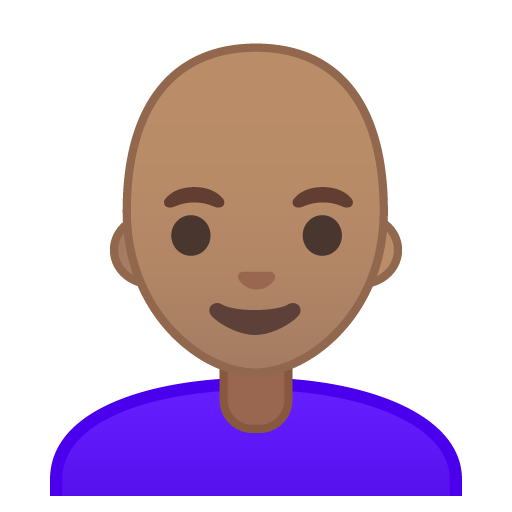 Woman: Medium Skin Tone, Bald, the design in this release