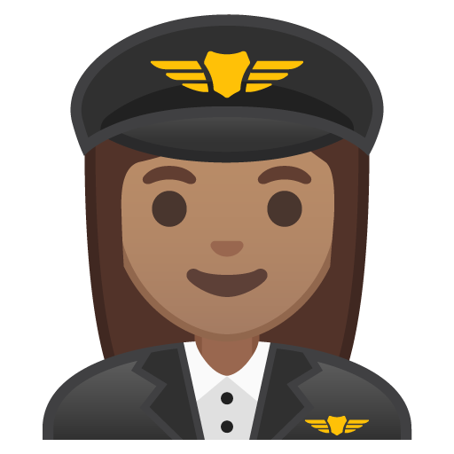 Woman Pilot: Medium Skin Tone, the previous design
