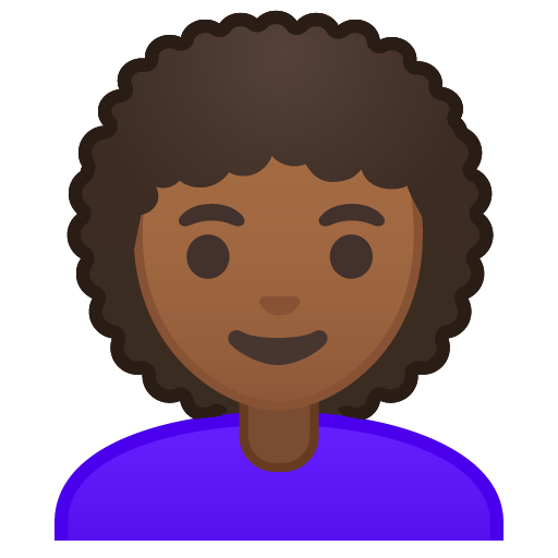 Woman: Medium-Dark Skin Tone, Curly Hair, the design in this release