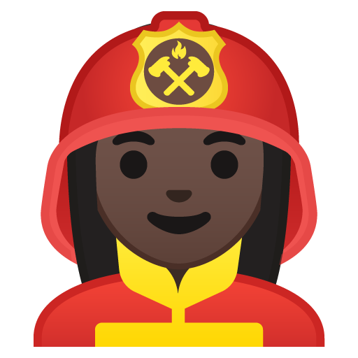 Woman Firefighter: Dark Skin Tone, the previous design