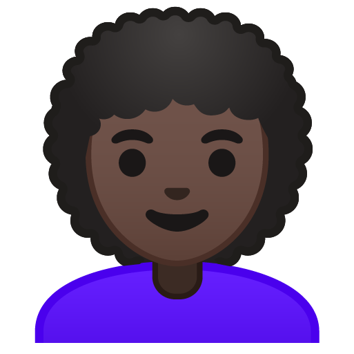 Woman: Dark Skin Tone, Curly Hair, the design in this release