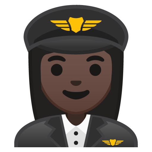 Woman Pilot: Dark Skin Tone, the previous design