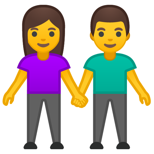 Woman and Man Holding Hands, the design in this release