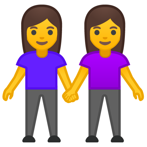 Women Holding Hands, the previous design